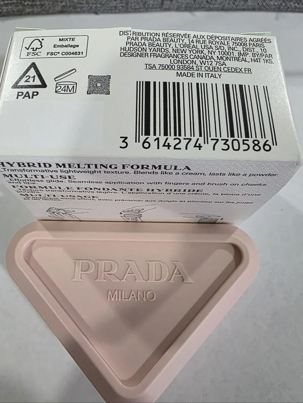 Prada Touch Cream-to-Powder Blush 072 DAHLIA/NUDE PINK. BNIB💥NEW💥